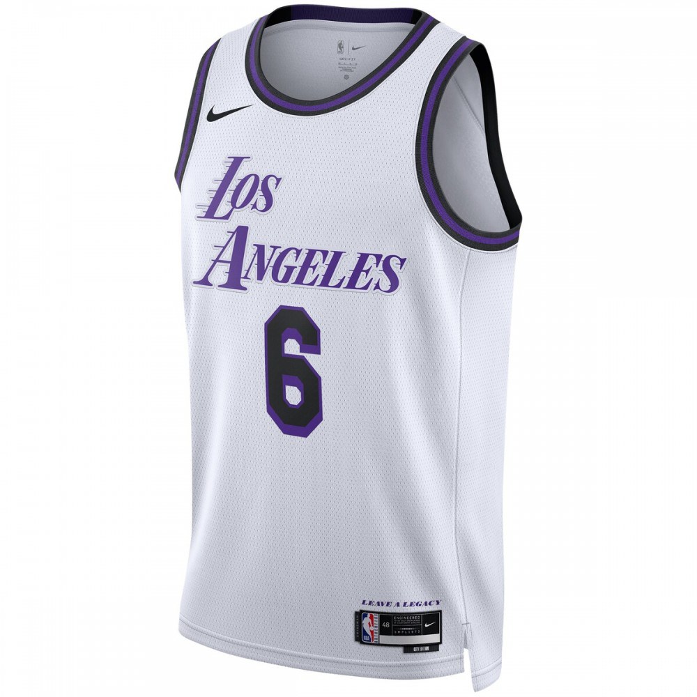 LeBron James Los Angeles Lakers Unisex 2022/23 Swingman Jersey - City Edition - White-Pro Kit Vault | Brand New 26/27 Sports Jerseys